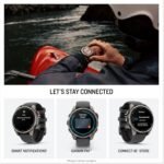 Garmin fēnix® 8 Pro, 47mm, AMOLED Display, Premium Connected Multisport GPS Smartwatch, inReach® Technology, Sapphire, Titanium with Graphite/Black Silicone Band - Image 5