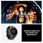 Garmin fēnix® 8 Pro, 47mm, AMOLED Display, Premium Connected Multisport GPS Smartwatch, inReach® Technology, Sapphire, Titanium with Graphite/Black Silicone Band - Image 6