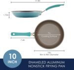Rachael Ray Cook + Create Nonstick Frying Pan/Skillet, 10 Inch, Agave Blue - Image 3