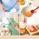 Silicone Spatula Set 6 Pack 8.5 inch Small Rubber Spatula Heat Resistant Mini Silicone Spatula Non-Stick Flexible for Baking Cooking Mixing and Kitchen Use - Image 3