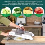 Adjustable Mandoline Slicer for Kitchen, Stainless Steel Mandolins Vegetable Chopper - Food Chopper, Vegetable Slicer, Mandolin with Waffle Maker | French Fry Cutter - Image 4