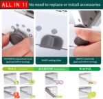 Adjustable Mandoline Slicer for Kitchen, Stainless Steel Mandolins Vegetable Chopper - Food Chopper, Vegetable Slicer, Mandolin with Waffle Maker | French Fry Cutter - Image 6