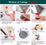 Adjustable Mandoline Slicer for Kitchen, Stainless Steel Mandolins Vegetable Chopper - Food Chopper, Vegetable Slicer, Mandolin with Waffle Maker | French Fry Cutter - Image 8