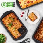 NutriChef Loaf Pans Set of 6 | Non-Stick Premium Bread Pans Quick & Even Heat Distribution | Oven Safe To 450 F | No PFOA, PFOS & PTFE | Food Grade Carbon Steel | 11.61 x 5.98 x 2.56 Inches (Black) - Image 4