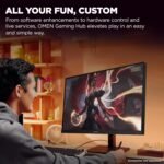 HP OMEN 24.5 inch FHD 360Hz Gaming Monitor, FHD Display (1920 x 1080), IPS Panel Technology, VESA DisplayHDR 400, 1ms GtG (with Overdrive), NVIDIA G-SYNC Compatible, Black, OMEN 25 (2025) - Image 4