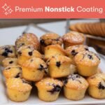 Cooking Light Mini Muffin Pan Carbon Steel Quick Release Coating, Non-Stick Bakeware, Heavy Duty Performance, 24-Cup, Gray - Image 4