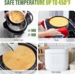 Vakoo Springform Pan - Nonstick, Leakproof Cheesecake Pan for Baking, Easy Release, No Parchment Paper Needed, 4+7+9 Inch, Set of 3 - Image 6