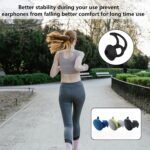 Earbud Replacement Tips Silicone Earbud Tips Ear Tips Compatible with Bose Quietcomfort and Sport Headphone Earbud Rubber Tips Earbud Covers 3 Pairs S M L Black - Image 4