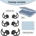 Earbud Replacement Tips Silicone Earbud Tips Ear Tips Compatible with Bose Quietcomfort and Sport Headphone Earbud Rubber Tips Earbud Covers 3 Pairs S M L Black - Image 5