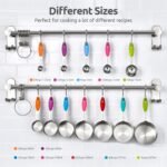 U-Taste 12 Piece Measuring Cups and Spoons Set in 18/8 Stainless Steel : 7 Measuring Cups & 5 Measuring Spoons - Image 3