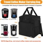 Travel Coffee Maker Carrying Bag Compatible with Keurig K-Classic/K-Elite/K-Supreme/K-Compact,Single Serve Coffee Maker Portable Storage Bag with Shoulder Strap(Patented Design) - Image 3