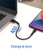 6 inch iPhone Charge Cable Short, 0.5ft 5Pack USB to Lightning Cord for Fast Charging Stations Compatible with Apple iPhone 12 11 Pro Max Xs 8 7 6 5 Plus, iPad Air/Mini - Image 5
