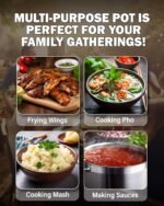 Cooks Standard Kitchen Cookware Sets Stainless Steel, Professional Pots and Pans Include Saucepan, Sauté Pan, Stockpot with Lids, 8-Piece, Silver - Image 6