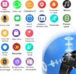 Kids Smart Watch, 4G GPS Tracker Child Phone Smartwatch with WiFi, SMS, Call, Voice Video Chat, Bluetooth, Alarm, Pedometer, Wrist Watch Suitable for 4-16 Boys Girls Birthday Gifts. - Image 5