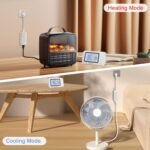 DIGITEN Wireless Thermostat Outlet Temperature Controlled Outlet with Power Cord for Heating and Cooling, Remote Control Plug in Thermostat 1800w for Space Heater, Fan, AC - Image 4