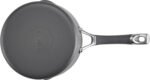 Circulon Radiance Hard-Anodized Nonstick Straining Saucepan, 3-Quart, Gray - Image 7