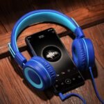 P10 Kids Stereo Headphones with Microphone for Children Boys Girls,Adjustable 85dB/94dB Volume Control Foldable On-Ear Headphone for School/PC/Cellphone(Blue) - Image 6