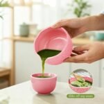 Matcha Whisk Set, 7 Pcs Matcha Making Kit with Matcha Bowl, Matcha Whisk and Holder, Bamboo Scoop, Scoop Rest, Sifter and Tea Towel，Gifts for Christmas Birthday - Image 5