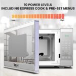 Total Chef 0.7 Cu Ft Microwave Oven - Countertop Small Kitchen Appliance, Stainless Steel Microwave with Digital Touch, Pre-Set Functions, 10” Turntable, 700 Watt - Image 5