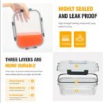 5 PACK 36 oz Glass Meal Prep Containers, Glass Food Containers with Snap-Lock Lids, Airtight Lunch Containers, Microwave, Oven, Refrigerator and Dishwasher Safe，Gray - Image 3