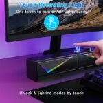 Computer Speakers for Desktop, Bluetooth & USB Input, USB Powered Gaming Stereo Speakers for PC Laptop Monitor, 6 Colorful RGB Modes, Detachable 2-in-1 Design (Package Only 2 Speaker) - Image 4