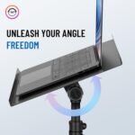 CAHAYA Projector Stand Tripod Adjustable - Stable for Tablets Phones Book Height 26" to 51.5" Multifunctional Laptop DJ Rack Stand Portable for Outdoor Movies CPS0331 - Image 3