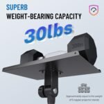 CAHAYA Projector Stand Tripod Adjustable - Stable for Tablets Phones Book Height 26" to 51.5" Multifunctional Laptop DJ Rack Stand Portable for Outdoor Movies CPS0331 - Image 4