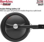 Hawkins Instaa Pressure Cooker, Induction Inner Lid Cooker, Tall Body Hard Anodised Cooker, Best Black Cooker, Black IIH3T 3 Litre - Image 6