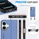 SHIELDON Real Leather Case Wallet for iPhone 17 6.3-inch 5G 2025 | Magnetic Closure | Folio | RFID Blocking Card Holder | Kickstand | Soft Shockproof Phone Cover | Wisteria Purple - Image 8