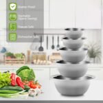 Mixing Bowls Set, Stainless Steel Mixing Bowl Set of 5, Space-Saving Nesting Metal Mixing Bowls for Home Kitchen, RV Kitchen, Baking, Prep, Cooking, Serving, Marinating - Image 3