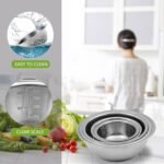 Mixing Bowls Set, Stainless Steel Mixing Bowl Set of 5, Space-Saving Nesting Metal Mixing Bowls for Home Kitchen, RV Kitchen, Baking, Prep, Cooking, Serving, Marinating - Image 4