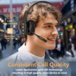 Conambo Trucker Bluetooth Headset (JBT600) with Tri-Mic Noise Cancelling, CVC 8.0, Mute Button, 60Hrs Battery Life – Wireless Headset for Truck Drivers, Cell Phones & Office Use - Image 4