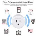 Smart Plug, WiFi Light Switch, Outlet Timer, Amazon Alexa Google Home Voice, APP and Remote Control, Smart Devices, Gadgets, Home Improvement Outlet Extender, 2.4ghz Network, Pack of (1) - Image 4