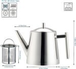 Easyworkz Stainless Steel Teapot With Removeable Infuser 50 oz (1500ml) Stovetop Tea Maker for Fruit Herbal and Infusion - Image 3