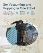 Yeedi vac Station Robot Vacuum and Mop - Self Emptying 3-in-1 Cleaner,200-Min Runtime,3000Pa Suction, Smart Mapping, Carpet Detection, Alexa Compatible, Wi-Fi Connected - Image 4
