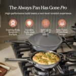 Our Place Mini Titanium Always Pan Pro | 8.5" PFAS-Free Nonstick Frying Pan with Spatula | Chef-Grade Tri-Ply Stainless Steel & Aluminum Build | Induction & Oven-Safe up to 1000°F | Chrome - Image 3