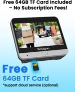 Peephole Camera, 2K Peephole Camera for Apartment Door with 4.3" Color Monitor, 8000mAh Battery, 170° Wide View, Smart Detection Alerts, 2K Night Vision, Pre-Installed 64GB TF Card - Image 3