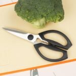 Kitchen Scissors, Heavy Duty Kitchen Shears with Sharp Stainless Steel Blades, Dishwasher Safe Cooking Scissors for Cutting Meat, Fish, Vegetables, Black - Image 6