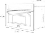 ZLINE 30" 1.6 cu ft. Built-in Convection Microwave Oven in Black Stainless Steel with Speed and Sensor Cooking (MWO-30-BS) - Image 8