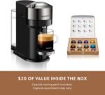 Breville Nespresso BNV540DCR Vertuo Next Espresso Machine, Dark Chrome with Nespresso Capsules VertuoLine, Medium and Dark Roast Coffee, Variety Pack, 10 Count (Pack of 3) - Image 4