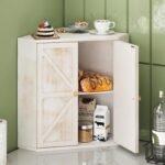 Corner Bread Box for Kitchen Counter Double Layer Bamboo Bread Storage Container Large Capacity Bread Storage Bin Farmhouse Breadbox Organizer - Image 3