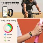 Fitness Tracker with Step/Distance/Calories Counter, Activity Tracker with Heart Rate Monitor, Slim Style Watch IP68 Waterproof, Sleep Monitor Tracker, Pedometer Watch for Women Men - Image 5