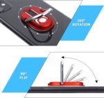 6 Pieces 3-in-1 Multipurpose Mobile Phone Bracket Holder 360 Degree Rotation Cell Phone Ring Stand for Car Home, 5 Colors - Image 3