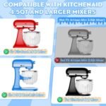 Ice Cream Maker Attachment for KitchenAid Stand Mixers, 2 Quart Ice Cream & Sorbet Gelato Maker Attachment - Fits 4.5QT and Larger KitchenAid Stand Mixers by GVODE - Image 3
