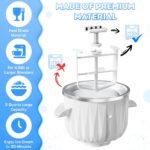 Ice Cream Maker Attachment for KitchenAid Stand Mixers, 2 Quart Ice Cream & Sorbet Gelato Maker Attachment - Fits 4.5QT and Larger KitchenAid Stand Mixers by GVODE - Image 4