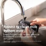 Philips 4400 Series Fully Automatic Espresso Machine – 12 Hot & Iced Coffees, Quick-to-Clean LatteGo Milk System, SilentBrew, QuickStart, Ceramic Grinder, Black Chrome (EP4447/90) (Renewed) - Image 4