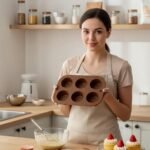 2 Pack Silicone Muffin Pan for Baking, Regular Size Nonstick Cupcake Pan, 6-Cup Silicone Muffin Tin BPA Free Dishwasher Safe, Great for Muffin Cupcake Brownie Egg Tart - Image 3