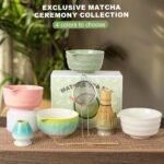 Matcha Whisk Set,Ceramic Matcha Kit Set Includes Bowl with Spout, Whisk,Holder,Bamboo Scoop and Sifter,5 pcs Matcha Tea Kit for Matcha Lovers, Ideal Gift for Christmas, Birthday (Green) - Image 5