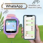 wonlex Upgraded Smart Watches with Whatsapp Calling, 4G Kids Smartwatches GPS Tracker Body Temperature Message SOS Camera for Boys Girls Aged 6-15 - Image 5