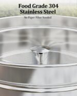 120 Cup Stainless Steel Coffee Urn, 18L/4.8Gal Electric Coffee Maker with Removable Filter, Fast Brewing, Auto Keep-Warm, Hot Beverage Dispenser & Coffee Pot Ideal for Parties - Image 5